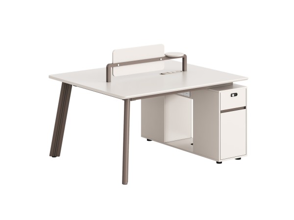 ΣΤΑΘΜΟΣ ΕΡΓΑΣΙΑΣ 2 ΘΕΣΕΩΝ NEWLINE HM18276 ΜΕΛΑΜΙΝΗ ΚΡΕΜ-ΠΟΔΙΑ ΑΛΟΥΜΙΝΙΟΥ 140x120x75Υεκ