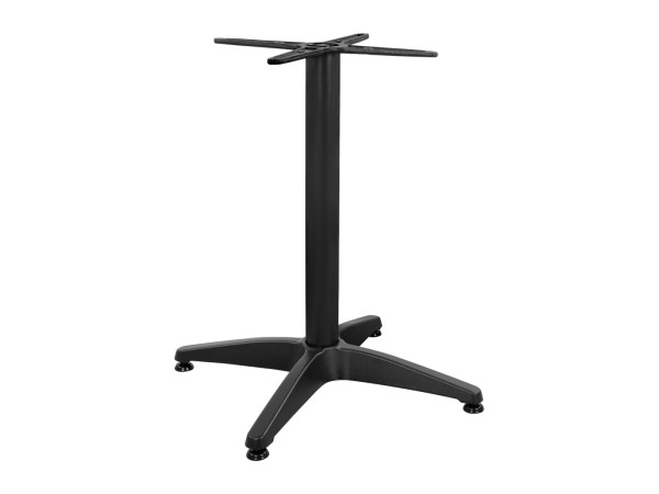 ΒΑΣΗ ΑΛΟΥΜΙΝΙΟΥ 4ΝΥΧΗ 66Χ66X69Υεκ. ΜΕ ΣΤΑΥΡΟ 45Χ45εκ. HM448.03 ΜΑΥΡΗ