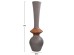 ΔΙΑΚΟΣΜΗΤΙΚΟ ΒΑΖΟ ΔΑΠΕΔΟΥ NEBULA HM4660.05M FIBER CEMENT TAUPE--ΞΥΛΟ ΤΕΑΚ Φ45x143Υεκ