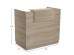 ΓΡΑΦΕΙΟ ΥΠΟΔΟΧΗΣ (RECEPTION) BARRY HM2152.01 ΜΕΛΑΜΙΝΗ ΣΕ SONAMA 120x70x110Υεκ.