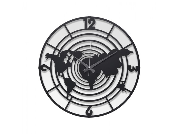 ΡΟΛΟΙ ΤΟΙΧΟΥ ΜΕΤΑΛΛΙΚΟ ΜΑΥΡΟ HM7445 Φ50 εκ. ΡΟΛΟΙ ΤΟΙΧΟΥ ΜΕΤΑΛΛΙΚΟ ΜΑΥΡΟ HM7445 Φ50 εκ.