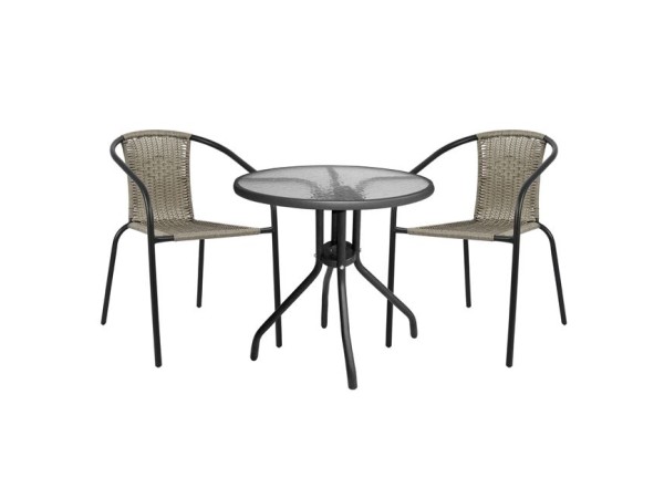 ΣΕΤ ΤΡΑΠΕΖΑΡΙΑΣ 3ΤΜΧ ΜΕ ΤΡΑΠΕΖΙ Φ70 & ΚΑΡΕΚΛΕΣ CAMEL ΓΚΡΙ HM5180.01 ΣΕΤ ΤΡΑΠΕΖΑΡΙΑΣ 3ΤΜΧ ΜΕ ΤΡΑΠΕΖΙ Φ70 & ΚΑΡΕΚΛΕΣ CAMEL ΓΚΡΙ HM5180.01