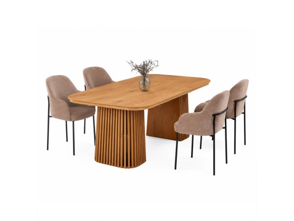 ΣΕΤ ΤΡΑΠΕΖΑΡΙΑΣ 5ΤΜΧ ΕΠΕΚΤΕΙΝΟΜΕΝΟ VERLO HM12106.03 MDF--ΥΦΑΣΜΑ TAUPE ΣΕΤ ΤΡΑΠΕΖΑΡΙΑΣ 5ΤΜΧ ΕΠΕΚΤΕΙΝΟΜΕΝΟ VERLO HM12106.03 MDF--ΥΦΑΣΜΑ TAUPE