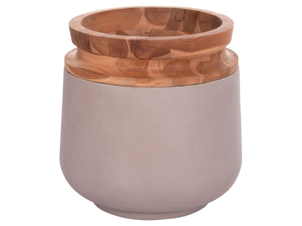 ΔΙΑΚΟΣΜΗΤΙΚΟ ΒΑΖΟ ΔΑΠΕΔΟΥ LINTER HM4662.05L FIBER CEMENT ΓΚΡΙ ΜΑΤ--ΞΥΛΟ ΤΕΑΚ Φ41x47Υεκ