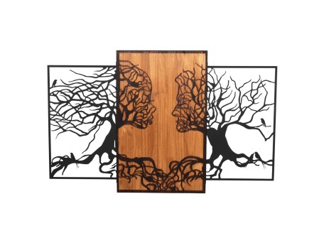 ΔΙΑΚΟΣΜΗΤΙΚΟ ΤΟΙΧΟΥ ILLUSION HM4654 ΦΥΛΛΑ ΜΕΤΑΛΛΟΥ-ΞΥΛΟ 125,5x3x79Υεκ.