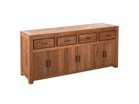 ΜΠΟΥΦΕΣ GRAYSON HM9802 ΑΝΑΚΥΚΛΩΜΕΝΟ ΞΥΛΟ TEAK ΣΕ ΦΥΣΙΚΟ 220x50x90Υεκ.