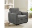 ΠΟΛΥΘΡΟΝΑ-ΚΡΕΒΑΤΙ ORYN HM3307.01 ΓΚΡΙ ΥΦΑΣΜΑ 89x85x84Υεκ.