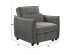ΠΟΛΥΘΡΟΝΑ-ΚΡΕΒΑΤΙ ORYN HM3307.01 ΓΚΡΙ ΥΦΑΣΜΑ 89x85x84Υεκ.