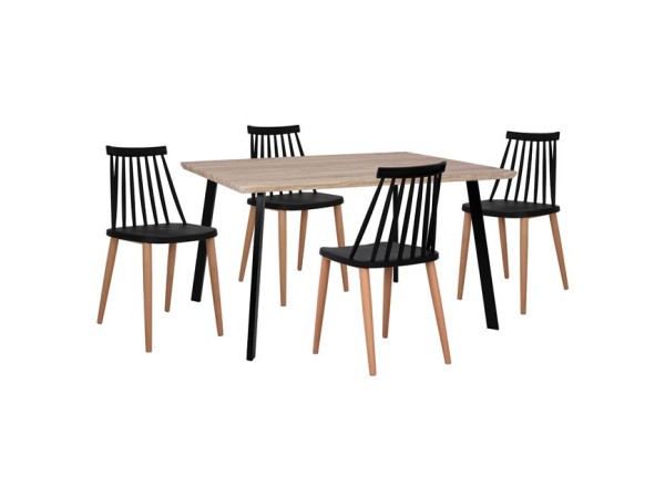 ΣΕΤ 5ΤΜΧ ΤΡΑΠΕΖΙ 140x80x76 cm SONAMA & ΚΑΡΕΚΛΕΣ VANESSA ΜΑΥΡΕΣ ΜΕΤΑΛΛΙΚΑ ΠΟΔΙΑ HM11037 ΣΕΤ 5ΤΜΧ ΤΡΑΠΕΖΙ 140x80x76 cm SONAMA & ΚΑΡΕΚΛΕΣ VANESSA ΜΑΥΡΕΣ ΜΕΤΑΛΛΙΚΑ ΠΟΔΙΑ HM11037