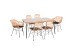 ΣΕΤ ΤΡΑΠΕΖΑΡΙΑΣ 7ΤΜΧ ALLEGRA HM10495 WICKER ΜΠΕΖ-ΜΕΤΑΛΛΟ ΜΑΥΡΟ