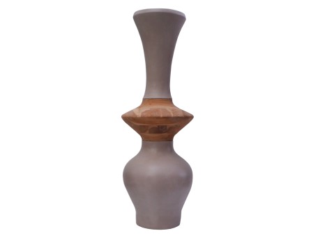 ΔΙΑΚΟΣΜΗΤΙΚΟ ΒΑΖΟ ΔΑΠΕΔΟΥ NEBULA HM4660.05S FIBER CEMENT TAUPE--ΞΥΛΟ ΤΕΑΚ Φ45x120Υεκ