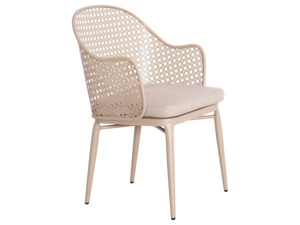 ΠΟΛΥΘΡΟΝΑ ΑΛΟΥΜΙΝΙΟΥ OREGO HM6268.03 ΚΑΠΟΥΤΣΙΝΟ-ΜΑΞΙΛΑΡΙ ΜΠΕΖ 58x55x83Υεκ.