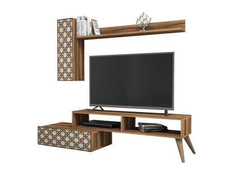 ΣΥΝΘΕΣΗ ΤΗΛΕΟΡΑΣΗΣ ΜΕΛΑΜΙΝΗ ΣΕ ΚΑΡΥΔΙ ΜΕ ΚΡΕΜ 150x37.2x37.8Υεκ  HM9518.02