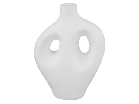 ΕΠΙΤΡΑΠΕΖΙΟ ΔΙΑΚΟΣΜΗΤΙΚΟ ΒΑΖΟ FLIKER HM4666.02L ΤΕΡΑΚΟΤΑ ΣΕ ΛΕΥΚΟ--22.5x12x30Υεκ.