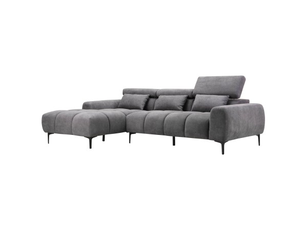ΚΑΝΑΠΕΣ ΑΡΙΣΤΕΡΗ ΓΩΝΙΑ DIVYA HM3267.12L ΓΚΡΙ ΥΦΑΣΜΑ 264x175x99Υεκ. ΚΑΝΑΠΕΣ ΑΡΙΣΤΕΡΗ ΓΩΝΙΑ DIVYA HM3267.12L ΓΚΡΙ ΥΦΑΣΜΑ 264x175x99Υεκ.