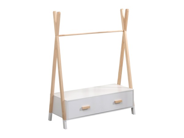 ΚΡΕΜΑΣΤΡΑ ΜΕ ΣΥΡΤΑΡΙΑ ΠΑΙΔΙΚH PASCHAL HM2491.03 ΜΕΛΑΜΙΝΗ-ΞΥΛΟ ΠΕΥΚΟΥ 80x40x130Υεκ