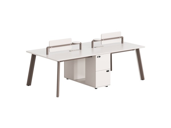 ΣΤΑΘΜΟΣ ΕΡΓΑΣΙΑΣ 4 ΘΕΣΕΩΝ NEWLINE HM18277 ΜΕΛΑΜΙΝΗ ΚΡΕΜ-ΠΟΔΙΑ ΑΛΟΥΜΙΝΙΟΥ 240x120x75Υ