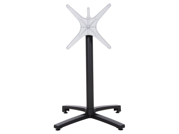 ΒΑΣΗ ΑΛΟΥΜΙΝΙΟΥ ΠΤΥΣΣΟΜΕΝΗ HM459.01 ΜΑΥΡΟ ΜΑΤ 69Χ69Χ73Υεκ. ΜΕ ΣΤΑΥΡΟ 48Χ48εκ.