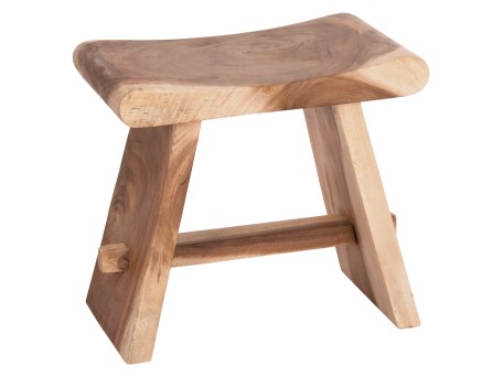 ΒΟΗΘΗΤΙΚΟ ΣΚΑΜΠΟ SADEL HM18294 ΞΥΛΟ SUAR--ΦΥΣΙΚΟ 50x30x45Υεκ.