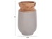 ΔΙΑΚΟΣΜΗΤΙΚΟ ΒΑΖΟ ΔΑΠΕΔΟΥ LINTER HM4662.03S FIBER CEMENT ΓΚΡΙ--ΞΥΛΟ ΤΕΑΚ Φ34x60Υεκ.