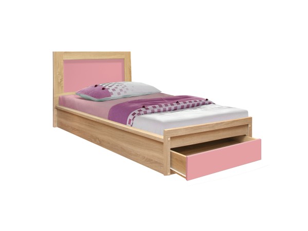 ΚΡΕΒΑΤΙ ΜΕ ΣΥΡΤΑΡΙ PLAYROOM HM330.02 SONAMA-ΡΟΖ 90Χ190εκ.