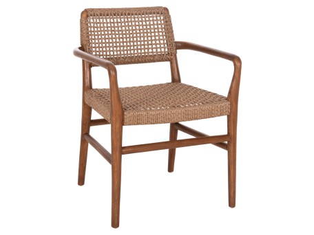 ΠΟΛΥΘΡΟΝΑ ΤΡΑΠΕΖΑΡΙΑΣ ROSCO HM6132.01 ΞΥΛΟ ΤΕΑΚ ΚΑΡΥΔΙ-ΣΧΟΙΝΙ VIRO ΚΑΦΕ 56x54,5x78Υεκ.