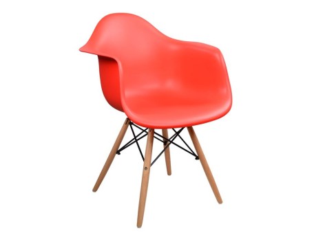 ΠΟΛΥΘΡΟΝΑ ΜΕ ΞΥΛΙΝΑ ΠΟΔΙΑ & ΚΑΘΙΣΜΑ ΚΟΚΚΙΝΟ MIRTO HM005.04 64x60x81 εκ.