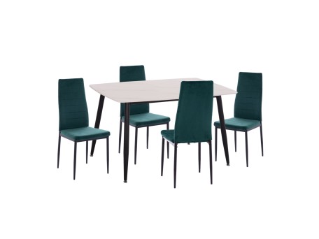 ΣΕΤ ΤΡΑΠΕΖΑΡΙΑΣ 5ΤΜΧ RAVEN HM21265.01 ΚΕΡΑΜΙΚΟ TOP ΛΕΥΚΟ ΜΑΡΜΑΡΟ--ΒΕΛΟΥΔΟ ΚΥΠΑΡΙΣΣΙ
