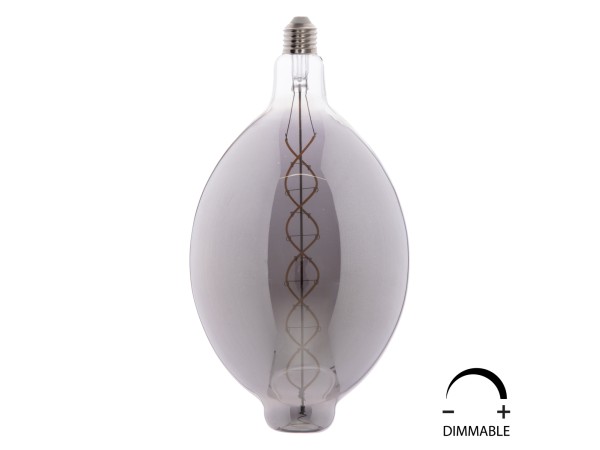 ΛΑΜΠΤΗΡΑΣ LED FILAMENT 8W E27 3000K SMOKE DIMMABLE HM4051.03