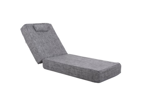 ΜΑΞΙΛΑΡΙ ΞΑΠΛΩΣΤΡΑΣ TEXTILENE SIFNOS ΓΚΡΙ HM11761.10 200(120+80)x70x20Yεκ.