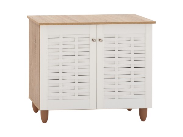 ΠΑΠΟΥΤΣΟΘΗΚΗ-ΝΤΟΥΛΑΠΙ ΞΥΛΙΝΗ HM2208.06 SONAMΑ ΛΕΥΚΗ 77Χ34Χ67,5 εκ.