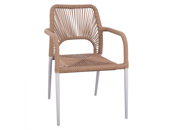 ΠΟΛΥΘΡΟΝΑ ΑΛΟΥΜΙΝΙΟΥ ΛΕΥΚΗ ΜΕ ΣΧΟΙΝΙ PE ΜΠΕΖ HM5771.01 55Χ63Χ82 εκ.