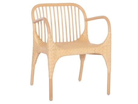 ΠΟΛΥΘΡΟΝΑ ΤΡΑΠΕΖΑΡΙΑΣ ΕΣΩΤ. ΧΩΡΩΝ GIBBON HM9957.01 ΦΥΣΙΚΟ RATTAN 62x55x82Υεκ.