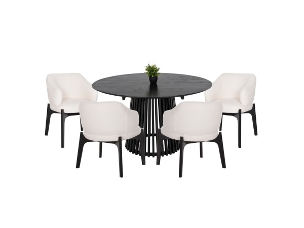 ΣΕΤ ΤΡΑΠΕΖΑΡΙΑΣ 5ΤΜΧ ABAI HM21077.01 ΣΤΡΟΓΓΥΛΟ ΤΡΑΠΕΖΙ Φ150εκ.& 4 ΚΑΡΕΚΛΕΣ-ΜΑΥΡΟ ΣΕΤ ΤΡΑΠΕΖΑΡΙΑΣ 5ΤΜΧ ABAI HM21077.01 ΣΤΡΟΓΓΥΛΟ ΤΡΑΠΕΖΙ Φ150εκ.& 4 ΚΑΡΕΚΛΕΣ-ΜΑΥΡΟ