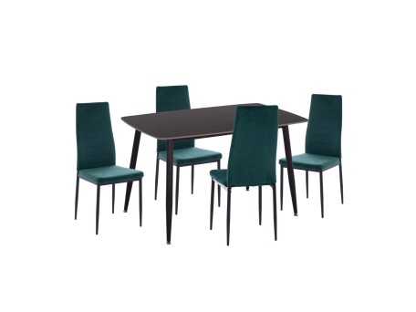 ΣΕΤ ΤΡΑΠΕΖΑΡΙΑΣ 5ΤΜΧ RAVEN HM21265.02 ΚΕΡΑΜΙΚΟ TOP ΜΑΥΡΟ ΜΑΡΜΑΡΟ--ΒΕΛΟΥΔΟ ΚΥΠΑΡΙΣΣΙ