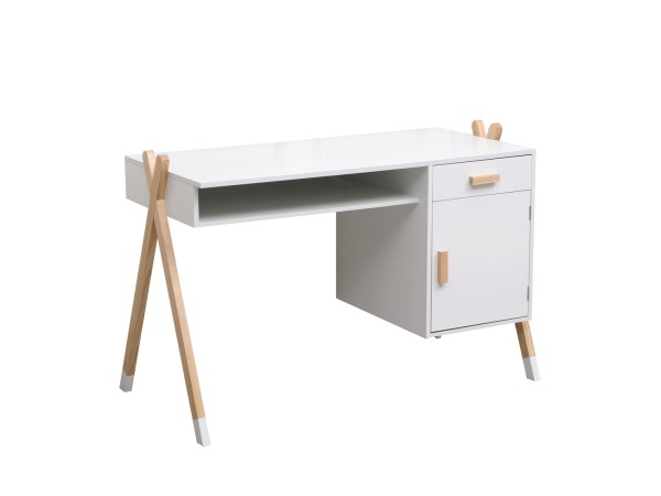 ΓΡΑΦΕΙΟ ΠΑΙΔΙΚΟ PASCHAL HM2496.03 ΜΕΛΑΜΙΝΗ-ΞΥΛΟ ΠΕΥΚΟΥ 120x55x75Υεκ