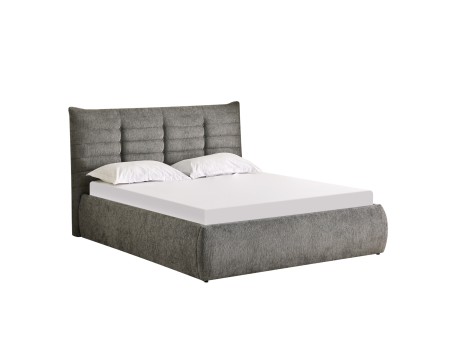 ΚΡΕΒΑΤΙ ΔΙΠΛΟ SANDRA HM732.01 ΓΚΡΙ ΥΦΑΣΜΑ & ΑΠΟΘΗΚΕΥΤΙΚΟΣ ΧΩΡΟΣ--ΣΤΡΩΜΑ 160x200εκ