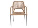 ΠΟΛΥΘΡΟΝΑ ΑΛΟΥΜΙΝΙΟΥ NOJO HM5771.02 ΓΚΡΙ ΜΕ P.E.TWIST RATTAN ΜΠΕΖ 55x63x82Y εκ.