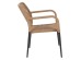 ΠΟΛΥΘΡΟΝΑ ΑΛΟΥΜΙΝΙΟΥ NOJO HM5771.02 ΓΚΡΙ ΜΕ P.E.TWIST RATTAN ΜΠΕΖ 55x63x82Y εκ.