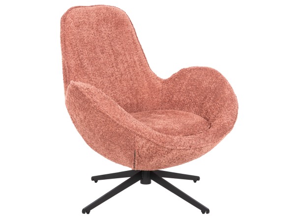 ΠΟΛΥΘΡΟΝΑ ΠΕΡΙΣΤΡΕΦΟΜΕΝΗ BRYNN HM9594.02 ΡΟΖ ΜΠΟΥΚΛΕ-ΜΑΥΡΗ ΜΕΤΑΛ. ΒΑΣΗ 88x76x88Υεκ