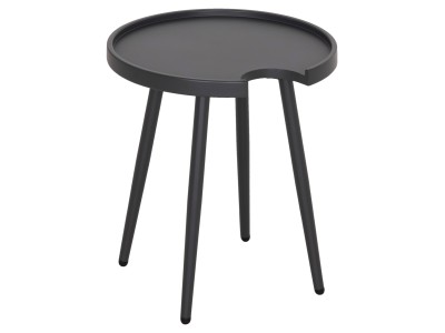 ΤΡΑΠΕΖΙ ΒΟΗΘΗΤΙΚΟ ΣΤΡΟΓΓΥΛΟ ΕΞ.ΧΩΡΟΥ TEROC HM6433.01 ΑΛΟΥΜΙΝΙΟ ΓΚΡΙ Φ47x53Υεκ