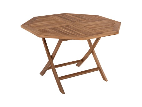 ΤΡΑΠΕΖΙ ΠΟΛΥΓΩΝΟ KENDALL ΠΤΥΣΣΟΜΕΝΟ HM9545 TEAK ΣΕ ΦΥΣΙΚΟ ΧΡΩΜΑ 120x120x75Yεκ.