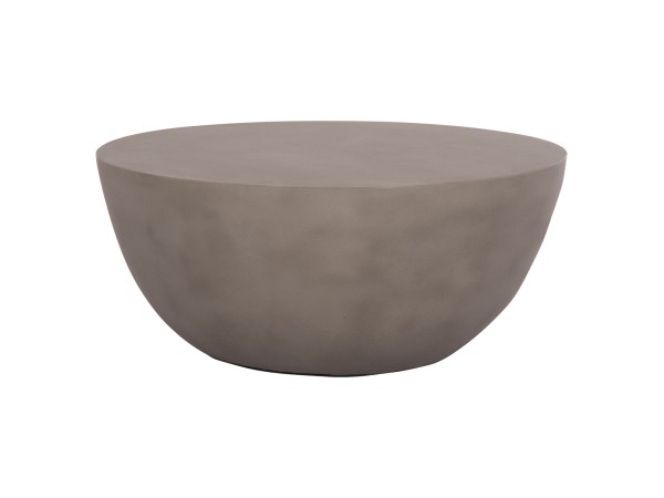 ΤΡΑΠΕΖΙ ΣΑΛΟΝΙΟΥ ΣΤΡΟΓΓΥΛΟ ALLAN HM18162.03 FIBER CEMENT ΣΕ ΓΚΡΙ--Φ92x49Υεκ.