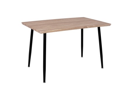 ΤΡΑΠΕΖΙ ΤΡΑΠΕΖΑΡΙΑΣ PALOMA HM8334.01, 120X70Χ76,5 SONΟMA, ΜΑΥΡΑ ΠΟΔΙΑ