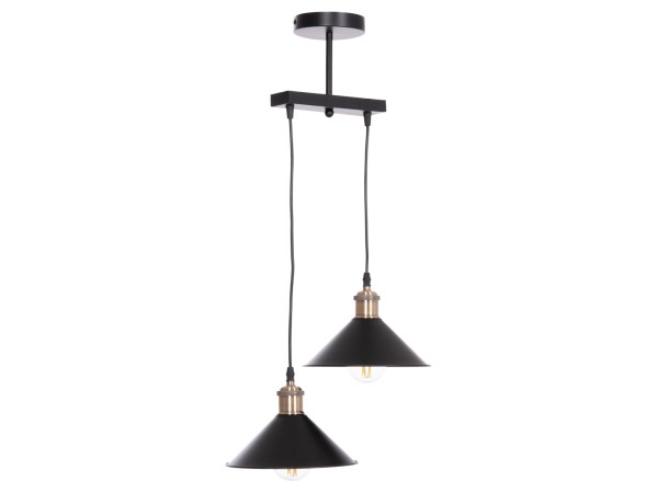 ΦΩΤΙΣΤΙΚΟ ΟΡΟΦΗΣ 2ΦΩΤΟ BELL HM7531.11 ΜΑΥΡΟ ΜΕΤΑΛΛΟ-ΧΑΛΚΙΝΟ ΝΤΟΥΙ Φ21,5x135Υεκ.