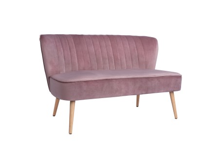 ΚΑΝΑΠΕΣ ANDY 2ΘΕΣΙΟΣ ΣΑΠΙΟ ΜΗΛΟ ΒΕΛΟΥΔΟ HM8401.02 128x70x77Υ εκ.