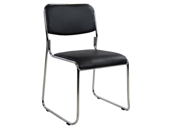 ΚΑΡΕΚΛΑ ΓΡΑΦΕΙΟΥ ΣΥΝΕΡΓΑΣΙΑΣ MABEL HM1019.01  ΜΑΥΡΗ 48,5x51,5x77Yεκ.