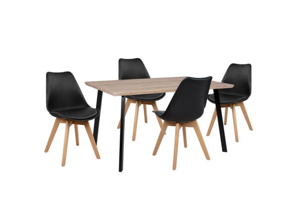 ΣΕΤ ΤΡΑΠΕΖΑΡΙΑΣ 5ΤΜΧ HM10347 ΤΡΑΠΕΖΙ 140x80x76 cm & 4 ΚΑΡΕΚΛΕΣ VEGAS ΣΕΤ ΤΡΑΠΕΖΑΡΙΑΣ 5ΤΜΧ HM10347 ΤΡΑΠΕΖΙ 140x80x76 cm & 4 ΚΑΡΕΚΛΕΣ VEGAS