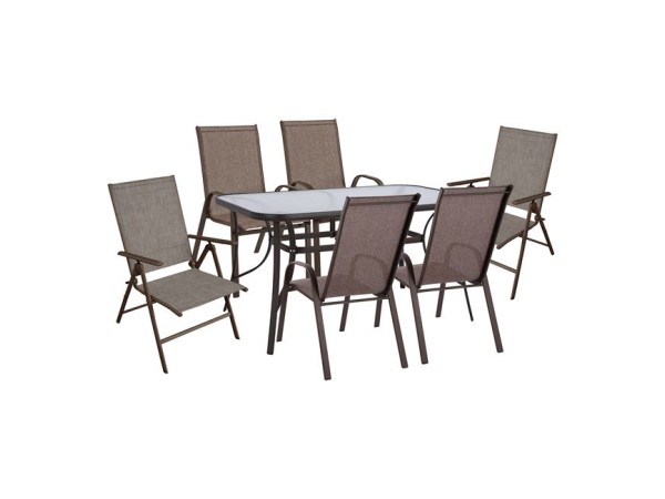 ΣΕΤ ΤΡΑΠΕΖΑΡΙΑΣ 7ΤΜΧ ΣΕ ΧΡΩΜΑ ΚΑΦΕ HM10557.02