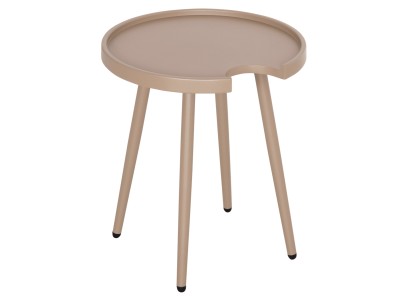 ΤΡΑΠΕΖΙ ΒΟΗΘΗΤΙΚΟ ΣΤΡΟΓΓΥΛΟ ΕΞ.ΧΩΡΟΥ TEROC HM6433.03 ΑΛΟΥΜΙΝΙΟ ΚΑΠΟΥΤΣΙΝΟ Φ47x53Υεκ